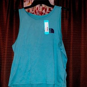 Teal Green The North Face Crop Top Never Worn